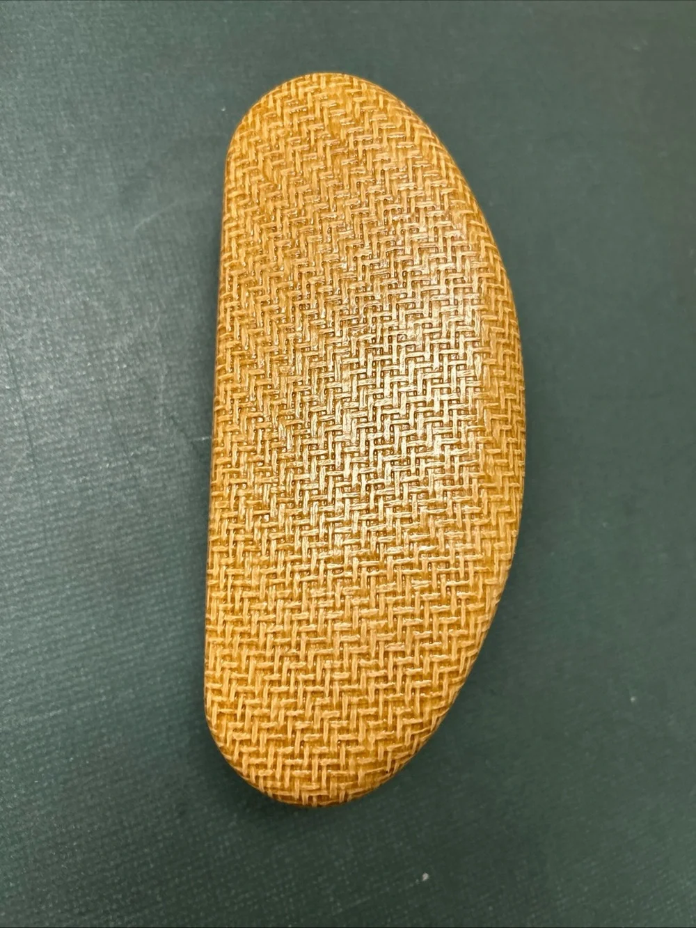 Maui Jim Sunglass Hard Case Large Clam Shell Straw Basket Weave Case Vintage